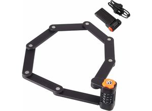 6931939656300 - Riceel - Faltbares Diebstahlsicherungs-Fahrradschloss Elektroroller Scooter scherfestes Diebstahlsicherungs-Fahrradschloss 4-stelliges