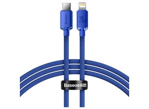 6932172602758 - Baseus Crystal Shine Series Kabel USB-Kabel für schnelles Aufladen und Datenübertragung USB Typ C - Lightning 20W 12m blau (CAJY000203)