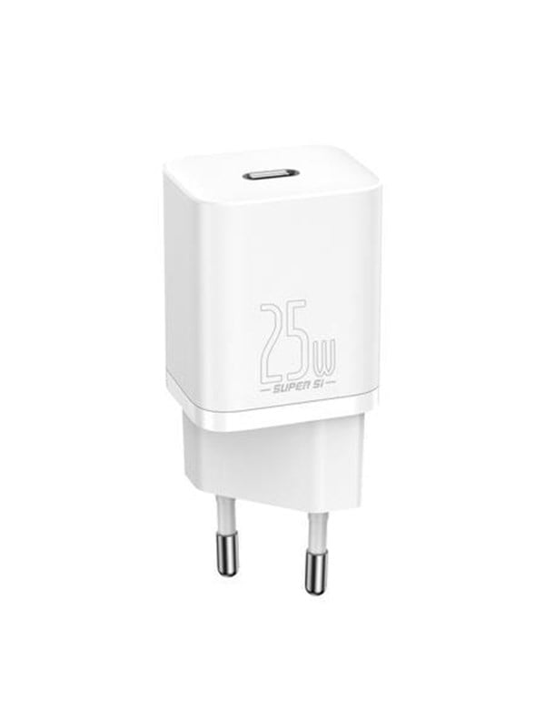 6932172603731 - Baseus Super Si 1C fast wall charger USB Type C 25W Power Delivery Quick Charge white (CCSP020102)