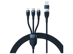 6932172608750 - 3in1 USB cable  Flash Series 2 USB-C + micro USB + Lightning 100W 12m (blue)