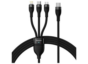 6932172608774 - 3in1 USB cable  Flash Series 2 USB-C + micro USB + Lightning 100W 15m (black)