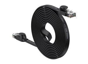 6932172611323 - Baseus high Speed Six types of RJ45 Gigabit network cable (flat cable)10m Black