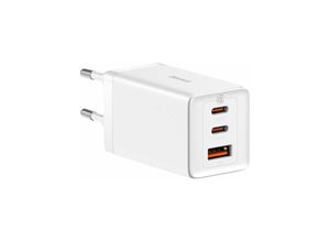 6932172617516 - GaN 2xUSB C 1x USB 65W Schnellladegerät Baseus GaN5 Pro + USB C - USB C 100W Kabel - Weiß