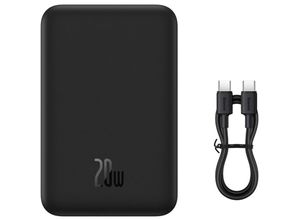 6932172628789 - Powerbank Magnetic Mini 20000mAh 20W MagSaf Powerbank (Akku) - schwarz - 20000 mAh