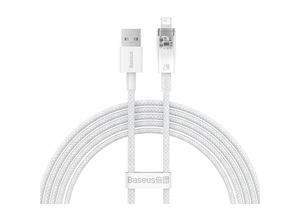 6932172629021 - Geflochtenes Kabel für iPhone Explorer-Serie USB – Lightning 24 A 2 m weiß