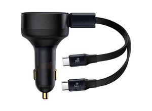 6932172629267 - Autoladegerät 2in1 33W 2x USB C (männlich) Baseus Enjoyment - Schwarz