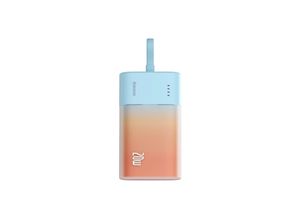 6932172633097 - Popsicle 5200mAh 20W Powerbank with Built-in Lightning Cable (+ White Simple USB-C - USB-C 60W 20V 3A 30cm Cable) - Blue-Orange Powerbank (Akku) - 5200 mAh