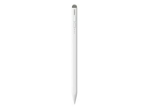 6932172636777 - Baseus Smooth Writing 2 Stylus mit aktiver Spitze für iPad mit USB-C-Kabel und austauschbarer Spitze – Weiß