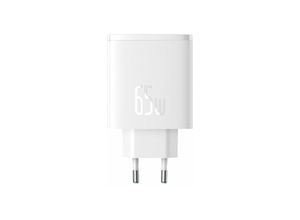 6932172641481 - Baseus Cube Pro 65W GaN-Ladegerät 2x USB-C USB-A - Weiß