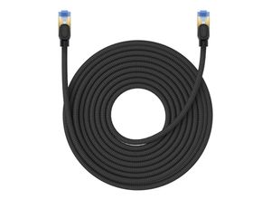 6932172646554 - Baseus schnelles Internetkabel RJ45 Cat7 10 Gbit s 15 m geflochten schwarz