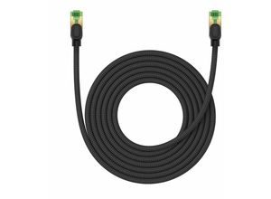 6932172646813 - Baseus schnelles Netzwerkkabel RJ-45 Cat8 40 Gbit s 5 m geflochten – schwarz