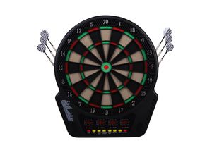 6932185958095 - Elektronische Dartscheibe für bis zu 16 Spieler schwarz 44 x 32 x 515 cm (BxTxH) Dartboard Dartscheibe Dartpfeile Spiel Board