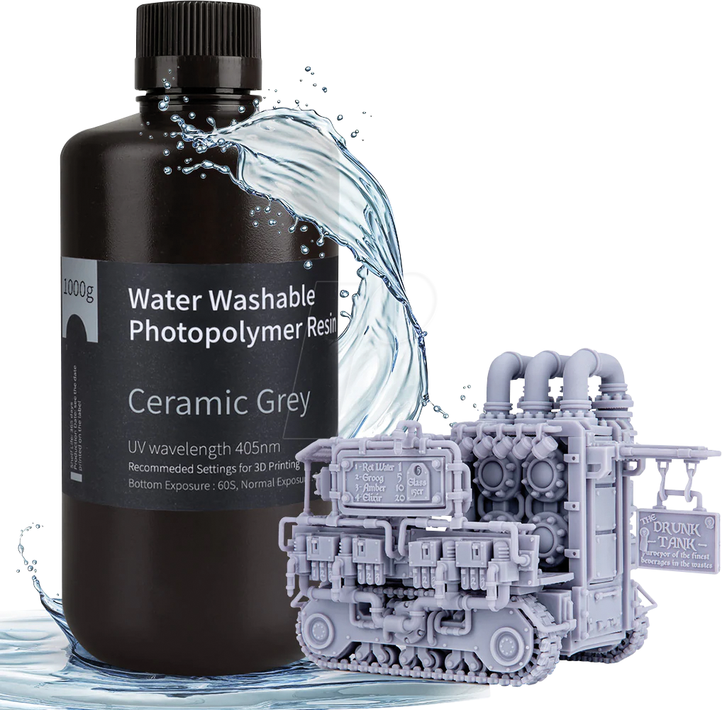 6932704902363 - WWR GR - 3D Druck Kustharz Wasserlöslich keramik grau 1 kg