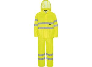 6933157013040 - Trizeratop - Arbeitsjacke Regenjacke + Regenhose Warnschutz-Regenanzug Gelb Größe xl - gelb