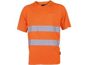 6933157014139 - Trizeratop - Arbeitsshirt Warnschutz T-Shirt Orange Größe l - orange