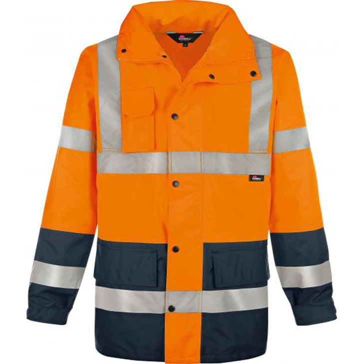 6933157016737 - vizwell Warnschutz-Regenjacke 100% Polyester EN ISO 204712013 Klass