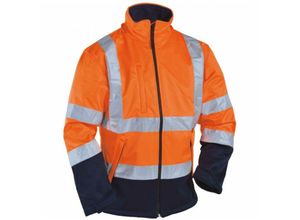 6933157036742 - Softshelljacke atmungsaktiv wind- und wasserdicht VW135O Gr xl orange marine - orange marine - Vizwell