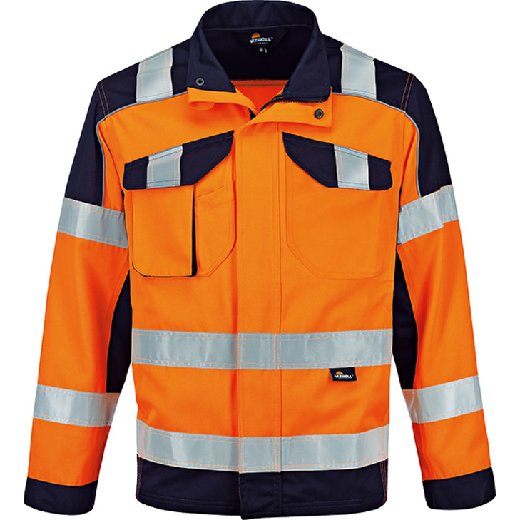 6933157043818 - Trizeratop - Arbeitsjacke Warnschutz-Kontrast-Jacke Größe s - orange