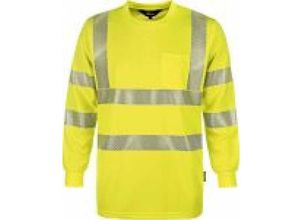 6933157047274 - Trizeratop - Arbeitsshirt Warnschutz-Langarmshirt Größe xxxxl - gelb