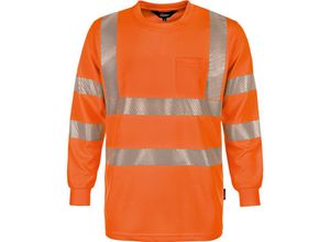 6933157047366 - Trizeratop - Arbeitsshirt Warnschutz-Langarmshirt Größe xxxl - orange