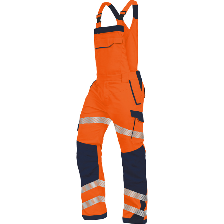 6933157058164 - vizwell Warnschutzlatzhose Flex HiVis 60 % recyceltes Polyester   20 