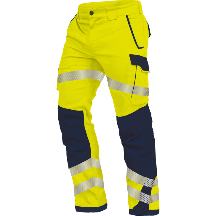 6933157058645 - vizwell Warnschutzbundhose Flex HiVis 60 % recyceltes Polyester   20 