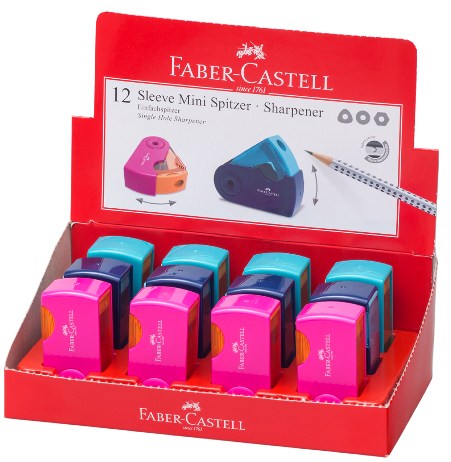 6933256640543 - FABER-CASTELL Einfachspitzdose SLEEVE MINI sortiert