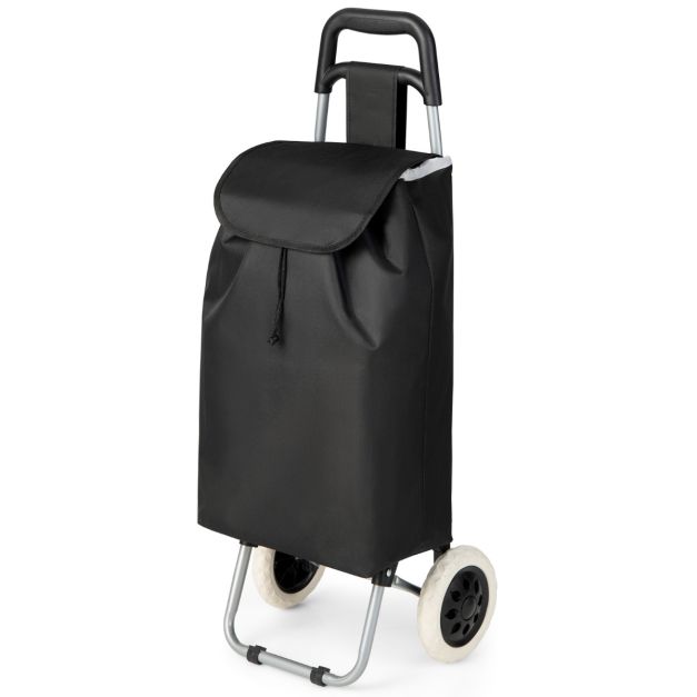 6933315597313 - Black Einkaufswagen mit klappbaren Rädern - Max 35Kg