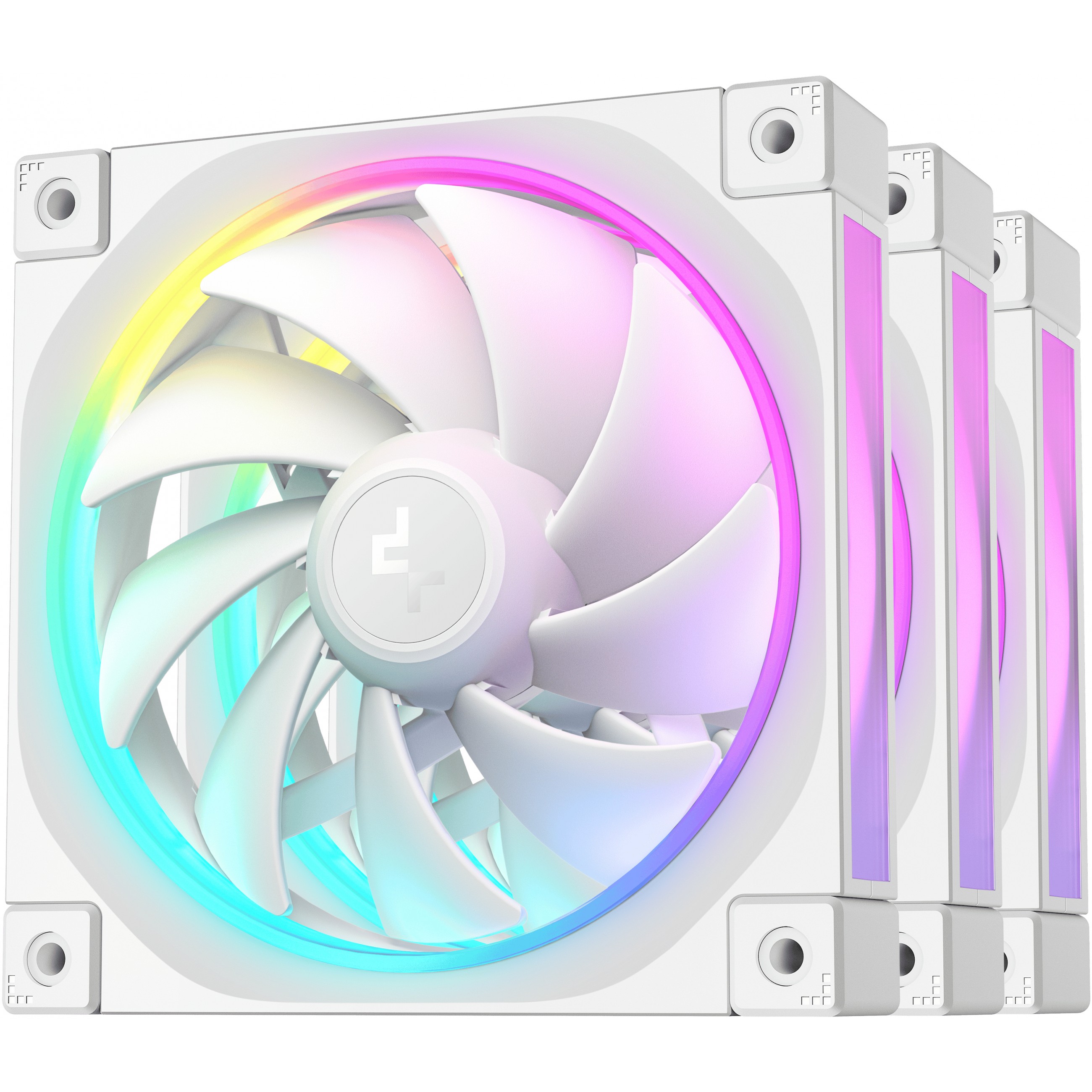 6933412711094 - FL12 3in1 White (3-Pack) - Gehäuselüfter - 120mm - Weiß mit RGB-Beleuchtung - 32 dBA