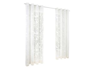 6933897906541 - Gardine HEINE HOME Gardinen Gr 175 cm Multifunktionsband 140 cm weiß (offwhite) Transparente Gardinen