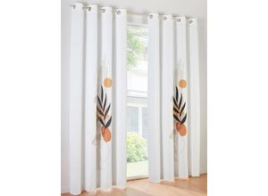 6933897920516 - Vorhang HEINE HOME Gardinen Gr 175 cm Ösen Multifunktionsband 135 cm weiß (offwhite)