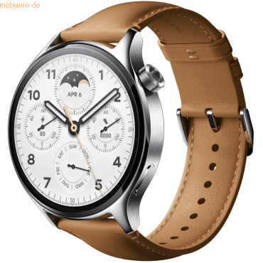 6934177794599 - Watch S1 Pro - silver - smart watch with strap - brown