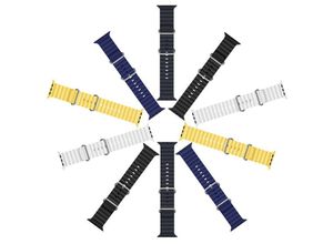 6934913033913 - Strap Watch 8   7   6   5   4   3   2   se Silikonband Armband Gelb 42 44 45 mm - Dux Ducis