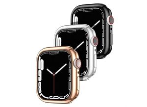 6934913038871 - Samo Series Soft TPU kompatibel mit Watch Case Uhrengehäuse Schutzhülle 45mm Schwarz