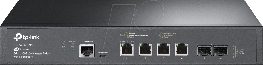 6935364006617 - JetStream TL-SX3206HPP V1 - Switch - L2+ - managed - Desktop an Rack montierbar - PoE++ (200 W)