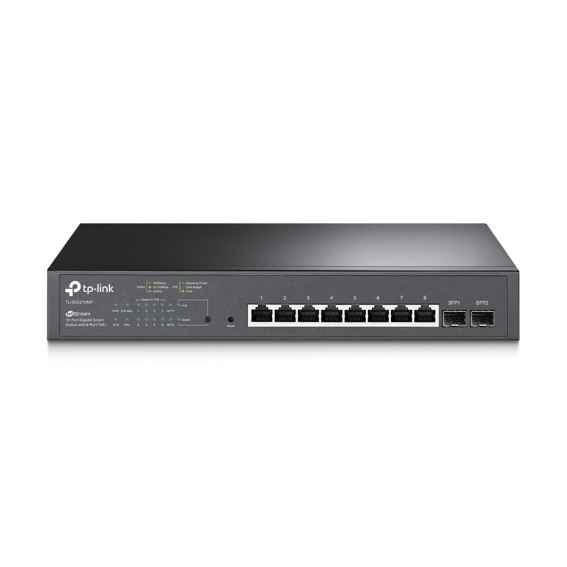 6935364030674 - TP-LINK Netzwerk-Switch Omada TL-SG2210MP 8-Port Gigabit PoE+ L2 Smart Switch 2xSFP Netzwerk-Switches schwarz