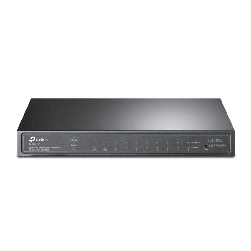 6935364030698 - TP-LINK TL-SG2210P Netzwerk-Switch Managed L2 L4 Gigabit Ethernet (10 100 1000) Power over Ethernet (PoE) Schwarz