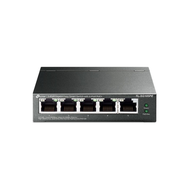 6935364052744 - TP-LINK TL-SG105PE Easy Smart TL-SG105PE Netzwerk Switch 5 Port 10   100   1000 MBit s PoE-Funktion