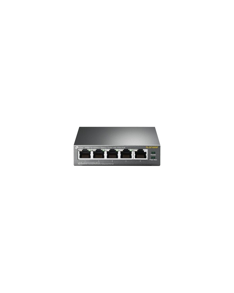 6935364083199 - TP-LINK TL-SF1005P 5x Port Desktop Fast Ethernet Switch Unmanaged PoE