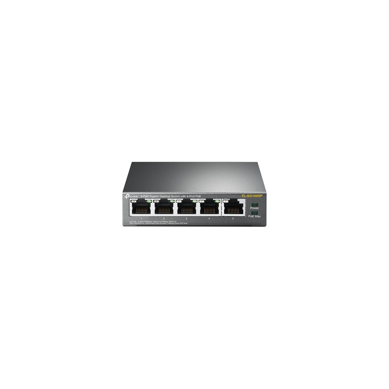 6935364083212 - TP-LINK TL-SG1005P Unmanaged Gigabit Ethernet (10 100 1000) Power over Ethernet (PoE) Schwarz