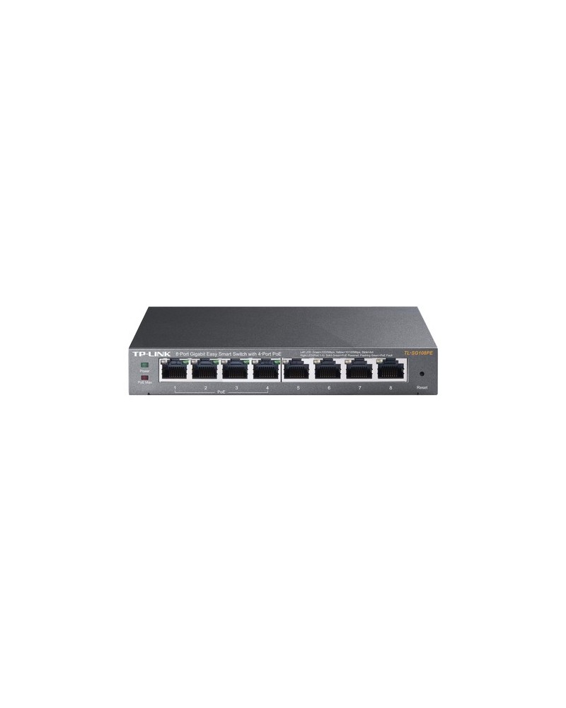 6935364094744 - TP-LINK TL-SG108PE Unmanaged Gigabit Ethernet (10 100 1000) Power over Ethernet (PoE) Schwarz