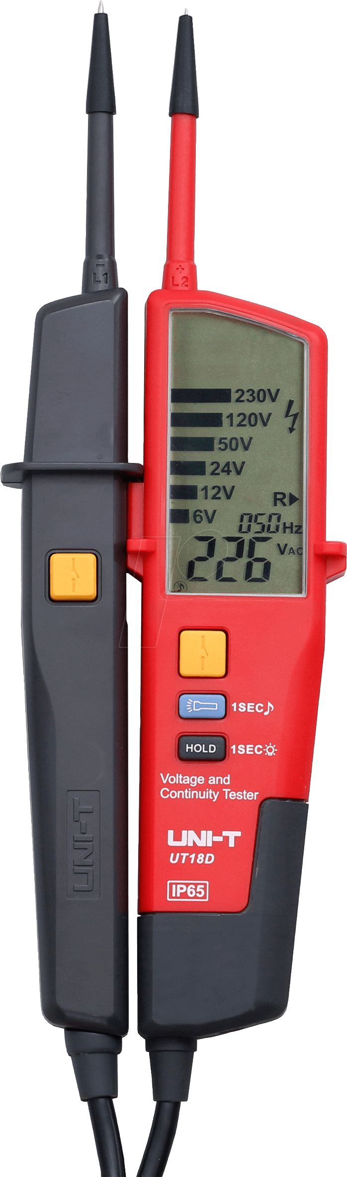 6935750518045 - UT 18D - Spannungsprüfer 6 - 690 V AC DC LCD-Anzeige RCD-Prüfung