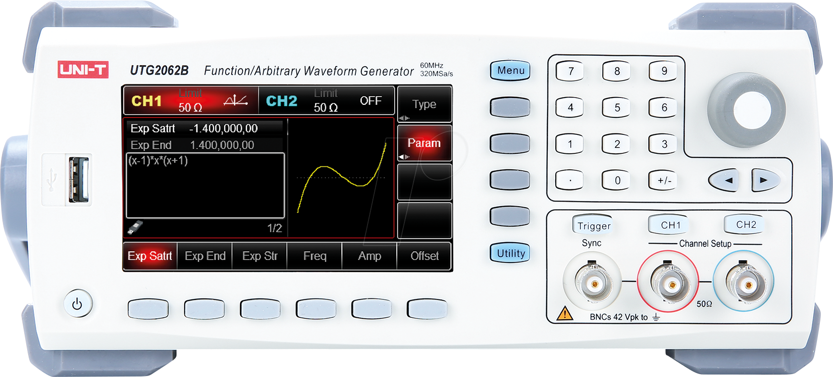 6935750520628 - UTG 2062B - Funktionsgenerator 60 MHz 2 Kanäle