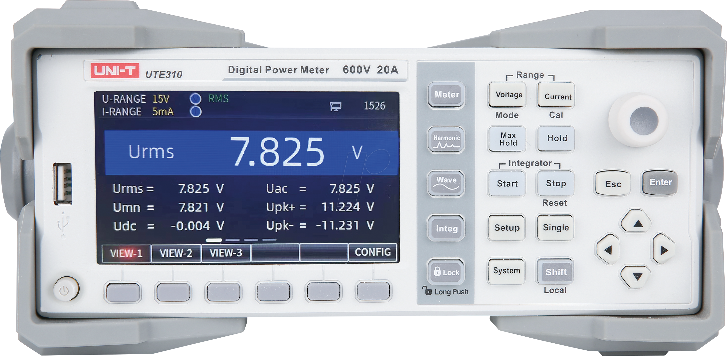 6935750531099 - UT E310 - Leistungsmessgerät USB LAN RS-232  Digital I O 20 A   600 V