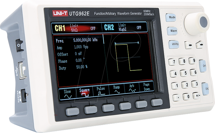 6935750596203 - UTG 962E - Funktionsgenerator Sinus- Rechteck-Signale  60 MHz