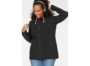 6936694349061 - Große Größen Softshelljacke schwarz Gr42