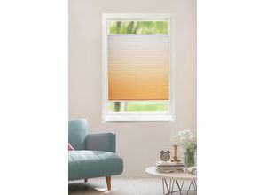 6936782304378 - Plissee MY HOME Ombré Gr 1 grau (taupe cream) B40cm H130cm Obermaterial 100% Polyester Plissees Fixmaß Farbverlauf Klemmträger