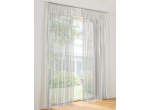 6936782321078 - Gardine HEINE HOME Gardinen Gr 225 cm Universalzugband Ösen 135 cm silberfarben