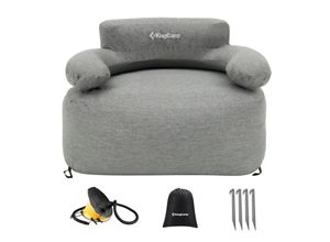 6936876810785 - KINGCAMP Campingstuhl Air Lounger Granit Camping Sessel Luft Möbel Aufblasbar