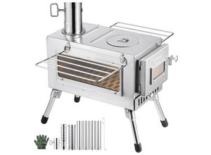 6936876821637 - KINGCAMP Zelt Ofen Blizzard 1 Outdoor Küche Mini Camping Herd Holz Heizung Stahl